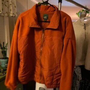 1XL Women's cool weather nylon/fleece, zip up jacket